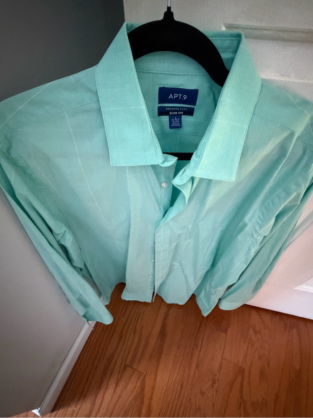 Apt. 9 Mint Green Slim Fit Dress Shirt